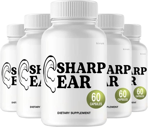 [BRSRMZD5PJ5G2H3D] (5 Pack) Sharp Ear - Sharp Ear Advanced Tinnitus Support Supplement (300 Capsules)