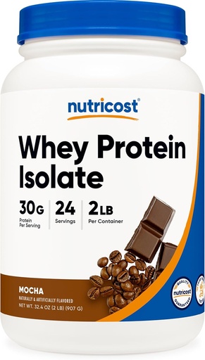 [BRSWGEAFOYJRYHYU] Nutricost Whey Protein izolátum (Mocha) 2LBS