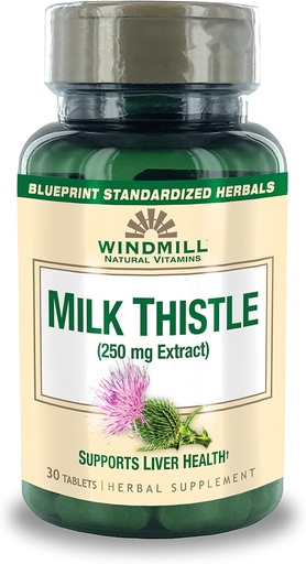 [BRSWIZYGBBYACEDU] Windmill Milk Thistle 250 mg Tablets 30 Tablets