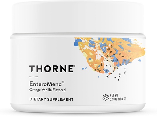 [BRSWG236PMBQ2FLD] THORNE - EnteroMend - Gut Health Supplement - Understøtter Optimal fordøjelsesfunktion & Bov Regularitet - NSF Certified for Sport - Orange Vanilla Flavor - 5.9 Oz - 30 Serveringer