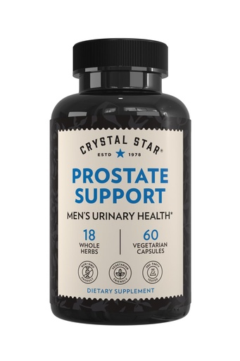 [BRSWIYQTPJYR4D36] Crystal Star Prostate Support Saw Palmetto Supplements for Men (60 Capsules) – Bladder & Urine Health – Ginger & Pygeum - Non-GMO