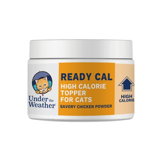 [BRSRMAYTORYRS3DZ] Under The Weather Ready Cal Powder for Cats | High-Calorie, Weight Gainer, Appetite Stimulant, Energy Booster Pet Supplement | 8 Ounces