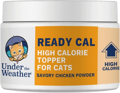 [BRSRMAYTORYRS3DZ] Under the Weather Ready Cal Powder for Cats | High-Calorie, Weight Gainer, Appetite Stimulant, Energy Booster Pet Supplement | 8 Ounces