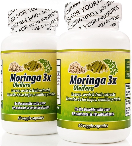 [BRSWGYYPAQMQGD3K] Moringa en Capsulas naturales. Ustaw de 2 bractwo. Triple accion, extraida de la planta, fruta y semillas. Alto contenido de proteinas, virginas y minerales