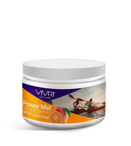 [BRSWGFL4BV7GOCDO] ViVRI Power Me Orange Mango , 30 Servings, 5.29 Oz , Gluten Free " Sugar Free Prebiotic Fiber supplement for Digestive Health " Energy Boost Pre Workout with Digestive Enzymes , Steviaened Sweet