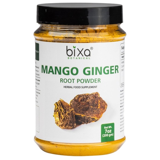 [BRSWGEL7AUHR6YDB] bixa BOTANICAL Mango Ginger Root Powder | Curcuma Amada | Ambehaldi ǀ Ayurvedic Herbal Supplement | 200 Grams / 7 OZ | Gluten Free, Non-GMO, Steam Treated, Vegan, 100% Pure.