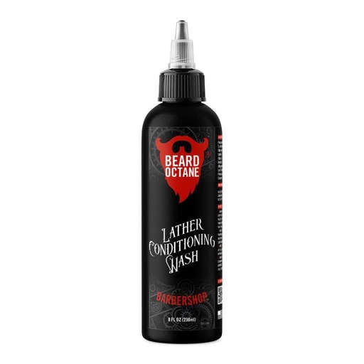 [BRSROFICCB6WAADD] Beard Octane: Barbershop Beard Wash - 8oz Beard Shampoo - Cleans & Moisturizes Beards w/Shea Butter - Softer Beards - Made in USA