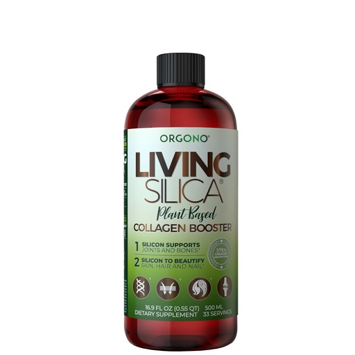 [BRSW22Y6BAOQI3AY] Living Silica Plant Based Collagen Booster | Vegan | Supports Healthy Collagen and Elastin Production for Joint & Bone Support, Glowing Skin, Strong Hair & Nails 500 ml | 16.9 Fl Oz