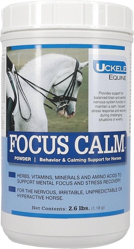 [BRSWIGQLOMPR2CTM] Uckele Focus Calm Horse Supplement - Calm and Behavior Supplement for Horses - Equine Vitamin & Mineral Supplement - 2.6 pound (lb)