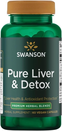 [BRSWGBINAAMWGALD] Swanson Ultra Pure Liver & Detox - 60 Vegan Capsules