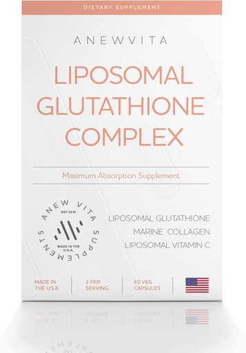 [BRSRAAYPOQBRA23X] Marine Collagen və Liposomal Vitamin C ilə Liposomal Glutathione Eksperti - Premium Skin Care - Add - Radiant Skin, Detox & Antioksid Support üçün Aboreksiya Formula - 60 Capsules