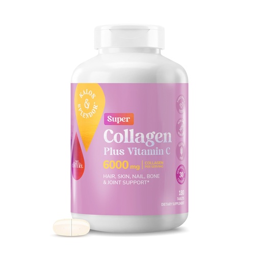 [BRSWGGQFBANAACDZ] Kalos and Splendor 21st Century Super Collagen Plus Vitamin C Tablets, 180 Count