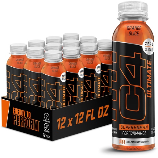 [BRSW2Y35CUNGGYDO] C4 Ultimate Non-Carbonated Zero Sugar Energy Drink, Pre Workout Drink + Beta Alanine, 12 Fl Oz (Pack of 12)