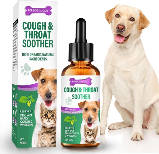 [BRSRAGQOPMDQG2DO] Dog Cough Treatment, Dog Allergy Relief Supplement for Suppress Allergy, Dry, Wet & Barky Cough for Dogs