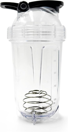 [BRSRAFANOQAQ2ETB] Blender Shaker Bottle, 500ml/16oz, Dishwasher Safe, Shatterproof, Portable Pre Workout Whey Protein Drink Cup, Mixes Cocktails Shakes, gifts for men women, white elephant gifts for adults