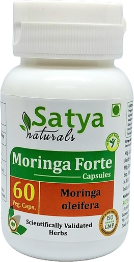 [BRSRA2Q7OBYGKFDV] Moringa Forte Capsule 500 мг. 60 Veg. Capsule Sahijan (Moringa Oleifera) екстракт Капсули для чоловіків і жінок Ayurvedic Herbal Supplement/Remedies 10:1 Forte (1 пляшка 60 капсули)