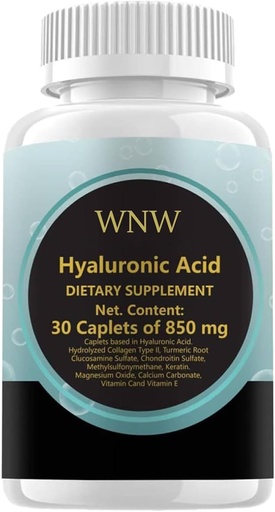 [BRSRAADYOZ7QED33] New Hyaluronic-Acid 30 Caplets 850 mg (1PCS)