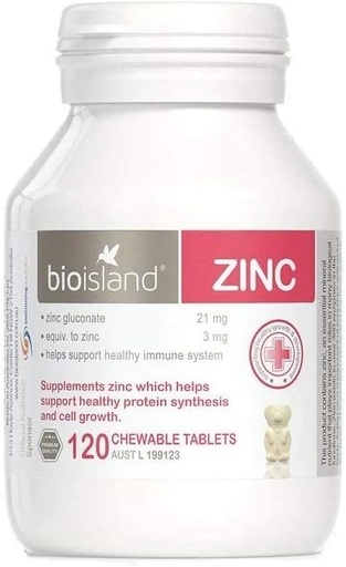 [BRSWIHYLAUOA2HYV] Bio Island Zinc 120 Chewable Tablets