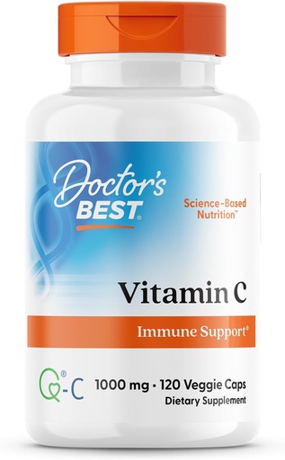 [BRSWIZYKA55B43LC] Doctor 's Best C vitamin Q- C - C vitamin 1000mg Non-GMO, Vegan, Gluten Free, Soy Free, Sourced from Scotland Veggie Caps, 120 Count