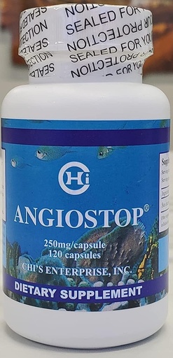 [BRSWIYL7ABYW23LE] Chi's Enterprise Angiostop Capsules | Sea Cucumber extract Dietary Supplement Supports Optimal Immune Health - 250 Mg/Per Capsule (120 kapsulak)
