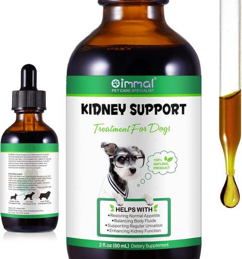 [BRSRAGIBDJYWGH3G] Pet Kidney Support for Dogs, Veterinarian Formulated, Supports Healthy Kidney Function in Dogs, Promotes Overall Physical Health and Vitality, Herbal Supplement, Easy to Absorb, 2 oz