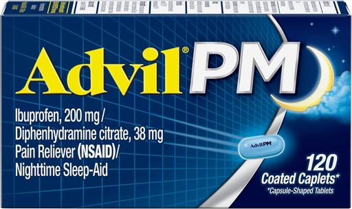[BRSWIF35BYNWIYLG] Advil PM Caplets 120 ea (3 db-os csomag)
