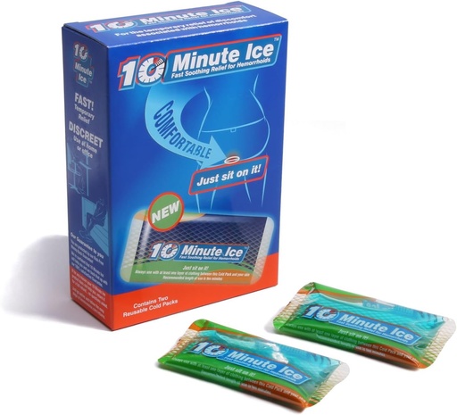 [BRSWGEAEAR7QE2D6] Hemorrhoid Treatment for Fast Relief. Includes Two Shaped Ice Packs to Concentrate Relief (2 Pack)