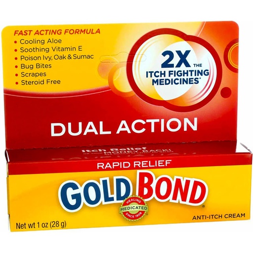 [BRSWIYYIC54BSDTY] Gold Bond Maximum Strength Medicated Anti-Itch Cream - 1 oz