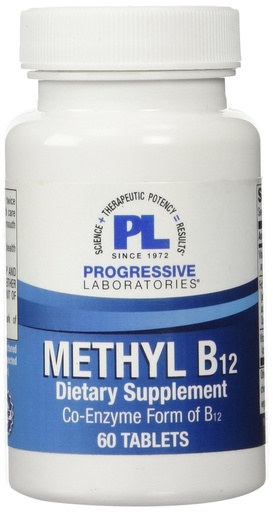 [BRSWIZQDBF6R2F36] Progressive Labs Methyl B12 Supplement, 60 Count