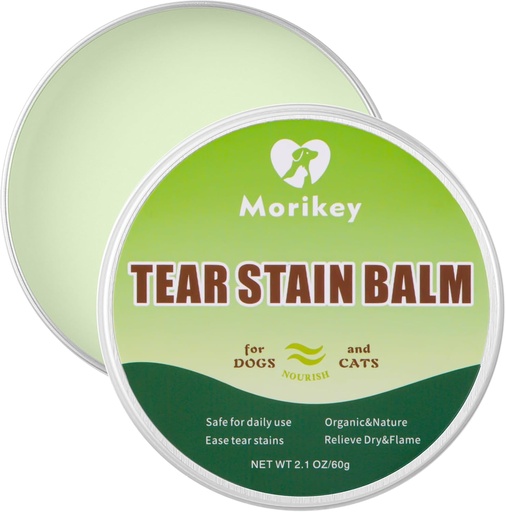 [BRSRAYITOQPWG3LB] Pet Tear Stain Remove Balm,2.1oz 100% Organic & Natural Planted Balm Soother & Moisturizer Eye Care for Dogs and Cats,Relief Eye Area Dry, Tear Stain,Gentle and Non-Irritation