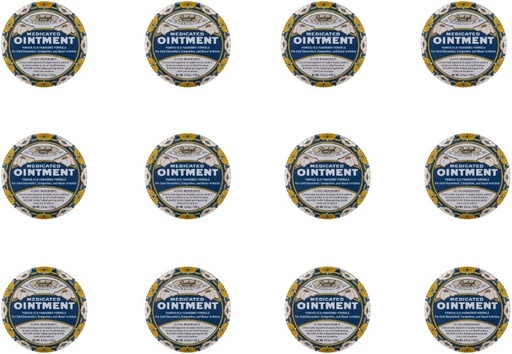 [BRSRO2YEBB6GA2A7] Rawleigh Medicated Ointment: 4.5 oz Blue Tin, Topical Chest Rub for Cold, Nasal Congestion, Minor Aches and Pain, with Camphor, Menthol & Eucalyptus, Non-Greasy Formula - Pack of 12