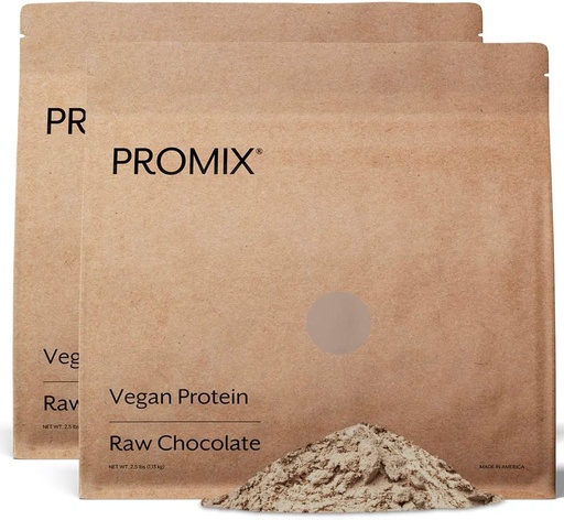[BRSWKFICOR7BS3L6] ProMix Nutrition Plant - Wegański proszek proteinowy, Surowa czekolada - Białko grochu i witamina B- 12 - Postworkout Fitness & Nutrition Shakes, Smoothies, Pieczenie i Gotowanie Przepisy - 5 Funt (Opakowanie 2)