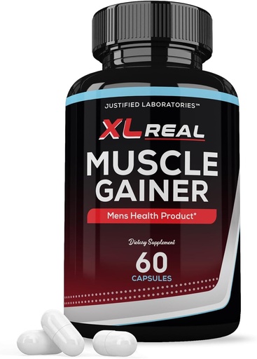 [BRSW2ZYEAEIGOEI6] XL Real Muscle Gainer Napredno moške Heath Formula 60 Kapsule