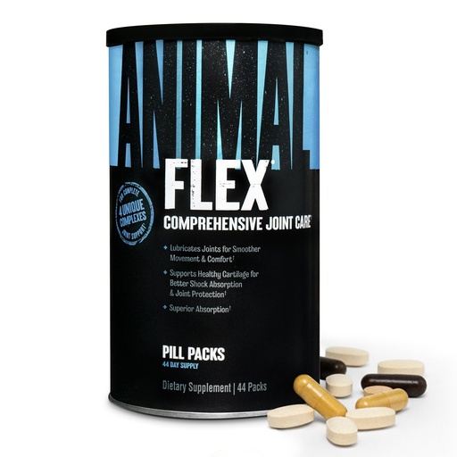 [BRSWIZQMBYDRCCY3] Animal Flex - Glucosamine Chondroitin Joint Supplement for Women and Men Discomfort with Turmeric, MSM, Boswellia for Cartilage, Joint Health, Muscles, Back, Knees, Shoulder, and Hip, 44 Packs