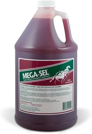 [BRSWIFT3OING2F3C] Mega-Sel Liquid Formula for Horses, 1 Gallon (128 Fl oz)