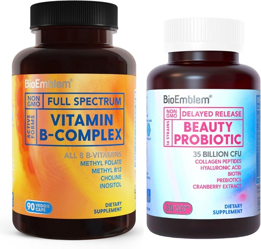 [BRSRAZI6OEARQCTB] BioEmblem Beauty Probiotics for Women and Vitamin B-Complex