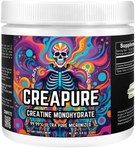 [BRSRAH35PMBBOYIV] Creatine Monohydrate with 50 / 5g Servings - Creapure is 99.99% Creatine Monohydrate. Unflavored Pure Creatine for Muscle Growth, Retention and Repair. Creatine Powder