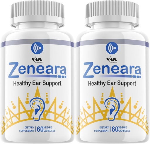 [BRSRAAYFCAIWADQ2] (2 Pack) Zeneara - Advanced Formula Healthy Ear Support, Hearing Health, and Wellness, 120 Capsules