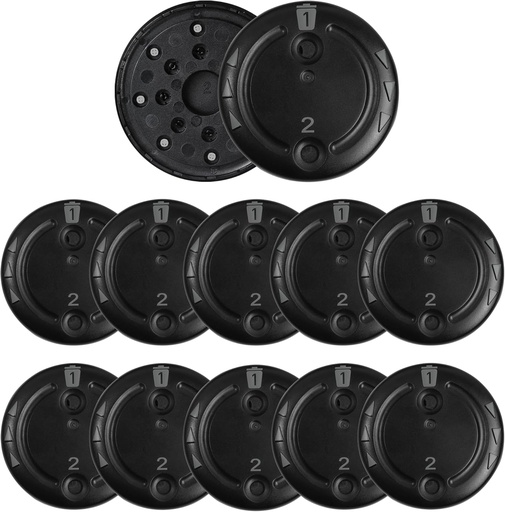 [BRSRAYAHAQCRGGYY] 10 Packs (80 Pcs) Unitron Wax Guards Cerushield Disk v2.0 098-0445 for phonak, Hearing Aid Accessories Wax Filters, Phonak Hearing aid Filters Wax Guard