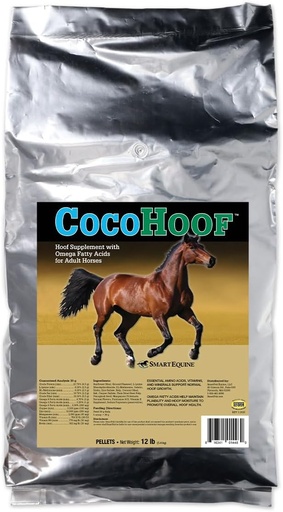 [BRSRAGANOUGQ2G37] SmartEquine CocoHoof | Hoof Supplements for Horses | Biotin for Horses Hooves | Horse Vitamins and Minerals Supplement | Provides Amino Acids, Fatty Acids and Vitamins | 12 LB
