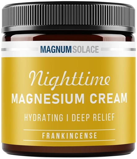 [BRSRMHQEPIIRQCI6] Crème de magnésium – Lotion de magnésium nocturne – Appliquer sur les jambes, les fesses, les bras ou la poitrine – Chlorure de magnésium topique – États-Unis Made and Safe for Kids