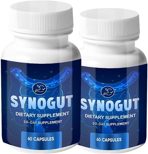 [BRSROBD5AAFBE2DV] (2 Pack) Synogut - Synogut Pills for Digestive Support Gut Health (120 Capsules - 2 Month Supply)