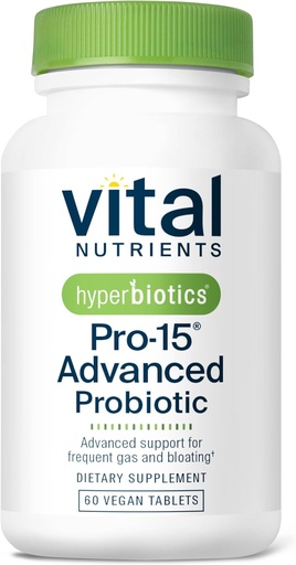 [BRSWK2QZDIOQGC3U] Hiperbiotics Vital Nutiens Pro- 15 Avançat Probiòtics per a Dones i homes, 15 estranguladors + Kiwifruit north Studiment Studied Daily Probiotics per a la salut Digestiva, gas, & Bloling 60 Vegat
