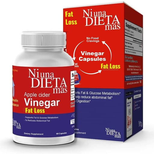 [BRSWYFI2OYIRO3DX] Reduce Abdominal Fat - Apple Cider Vinegar Capsules - Best for Weight Loss - NI UNA DIETA MÁS