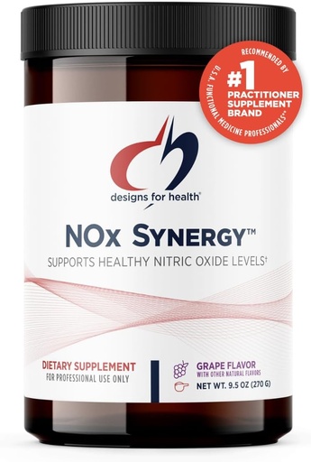 [BRSRAGALAV6WOH34] Dissenys per a Sanitat NOx Synergy - Beu Giga Powder per a donar suport a Nivells de salut Nitric Oxide - L-Arginine, Cretaine, L-Citruline + More - Prepet - Grape Flavor (30 Servings / 270g)