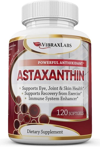 [BRSWEBA5O57GGALF] Astaxanthin 10mg Supplement/Best Pure Antioxidant from Microalgae, Helps Skin Care & Eye, Arthritic Joints, Healthy Aging, Boosting Energy, 120 Non-GMO Softgels - Premium Astaxanthin Supplements