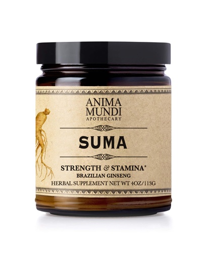 [BRSWKHY2OBYGEADG] Anima Mundi Apothecary Suma Brazilian Ginseng Root Powder - Superfood Energy Support - Energizing Herbal Supplement Powder - Add to Smoothies, Tea, Coffee & More (4oz / 113g)
