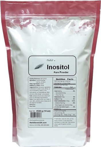 [BRSWKHQRAUMRWH3I] Inositol Bulk Pure Powder NF12 & FCC Quality Standard (4540g (10 Lb))