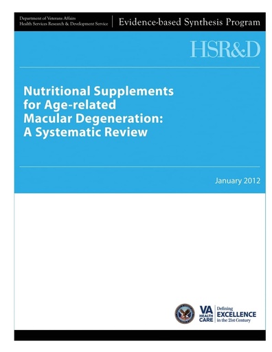 [P5QW2YT2OV5GEYA3] Nutritional Supplements for Age-related Macular Degeneration: A Systematic Review