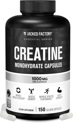 [BRSRO2QCOEJWECTF] La fàbrica de rockera Creatine Monohydrate Capules - Cretine Pils per al Creixement Muscle, escalada la força, la producció de l'Energia millorat i millorada de l'Athletic - 150 Capules